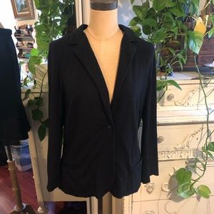 Flirty Back Soft Fit Black Blazer/Suit Jacket
